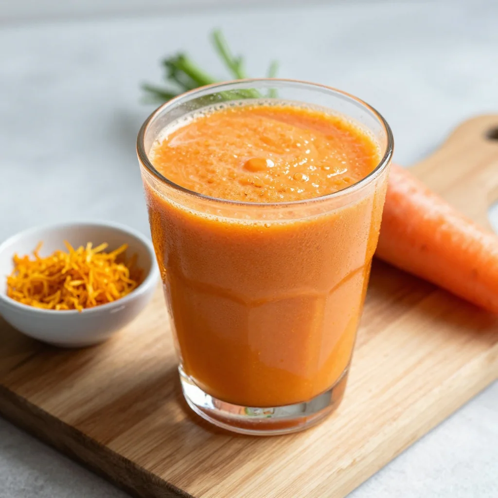 Detox Carrot Ginger Smoothie for January