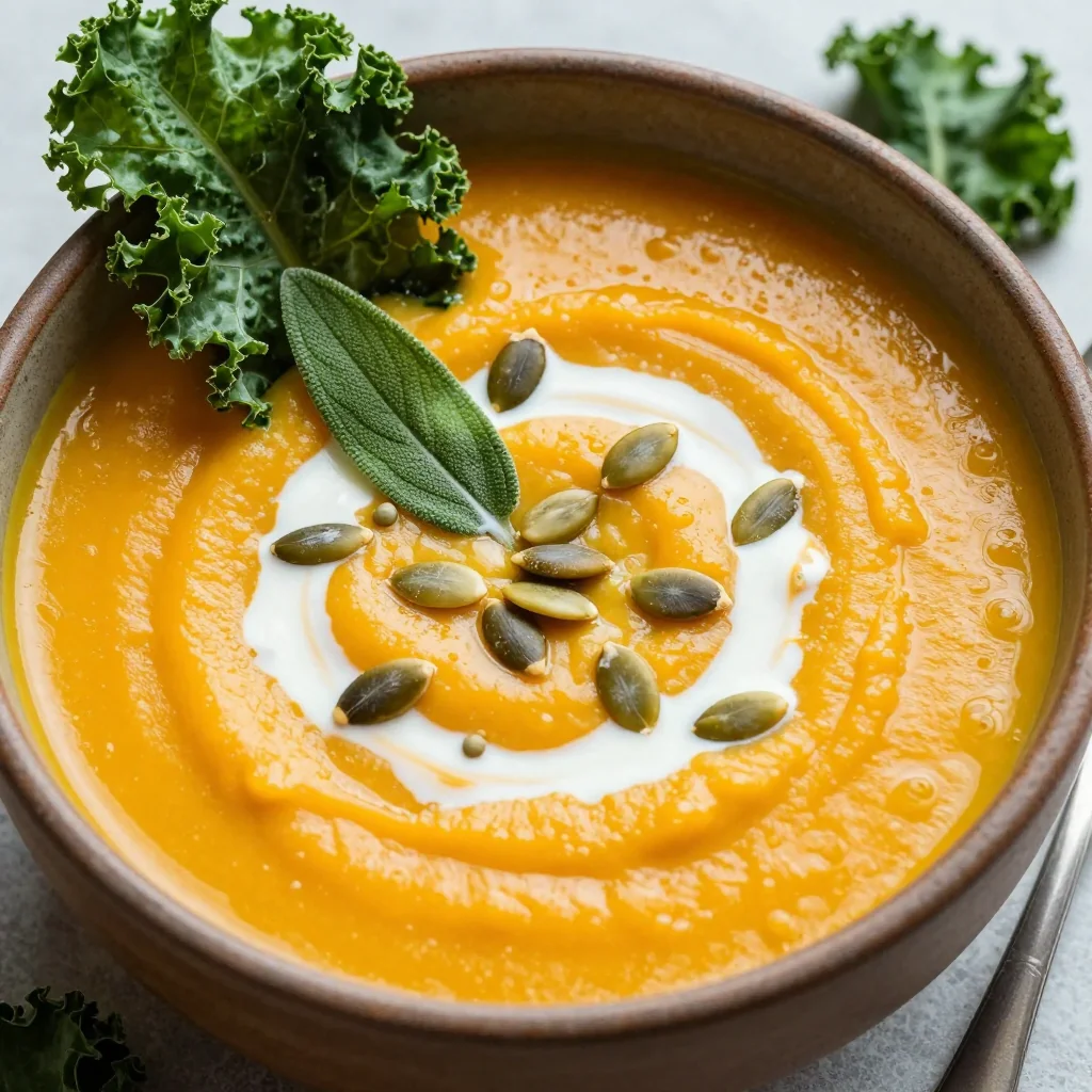 Healthy Vegan Butternut Squash Soup for Detox