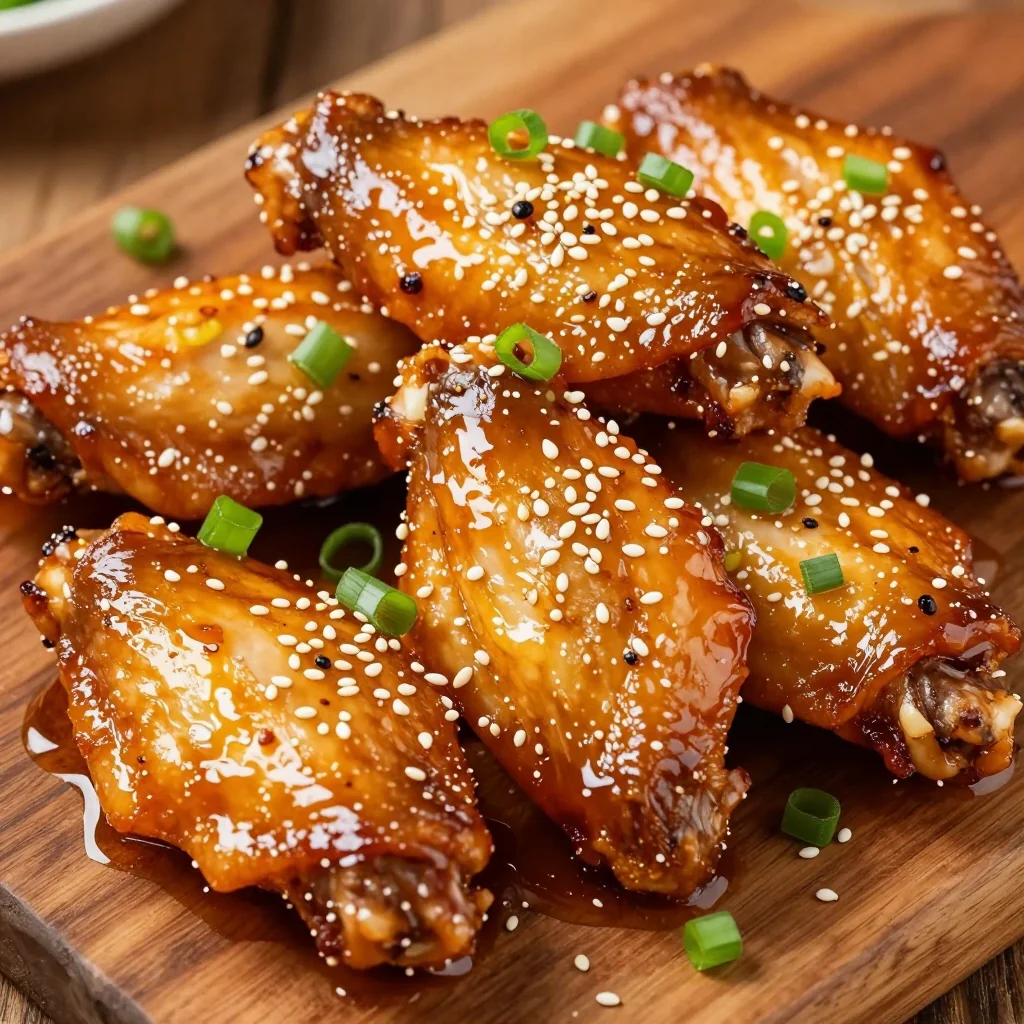 Easy Honey Garlic Chicken Wings for NFL Games