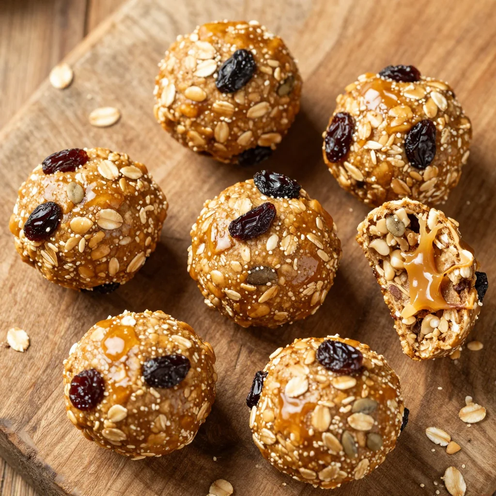 No-Bake Oatmeal Raisin Energy Bites for Quick Snack