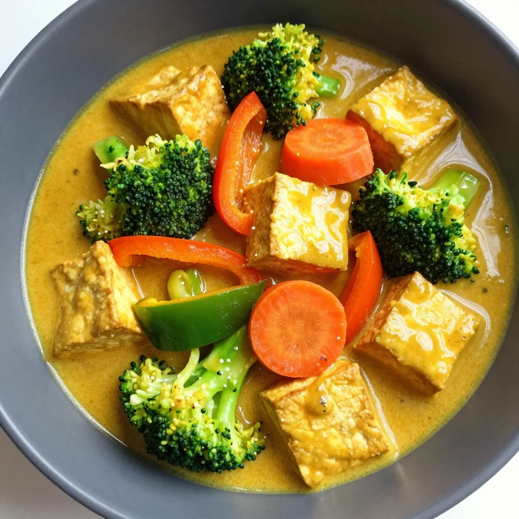Crispy Tofu and Vegetable Curry for Meal Prep