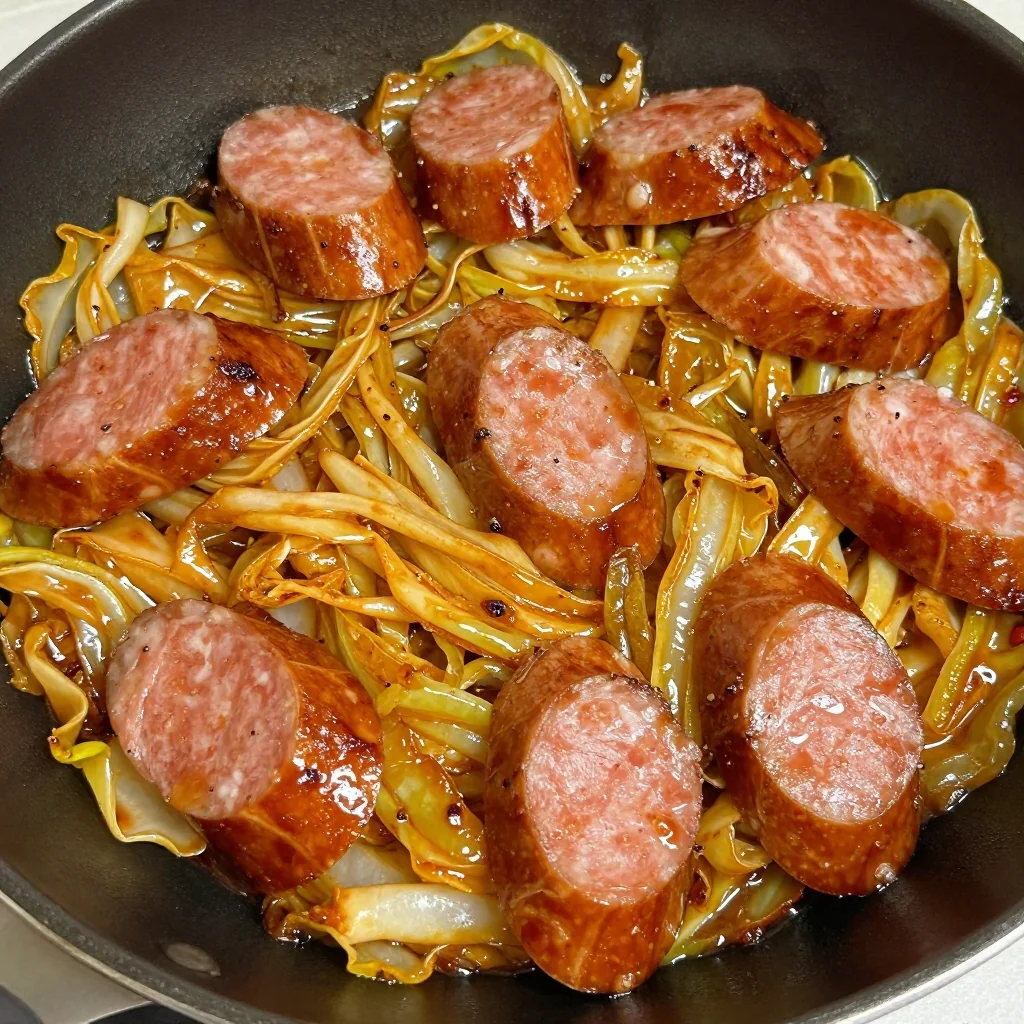 Budget Fried Cabbage and Sausage for Cozy Nights