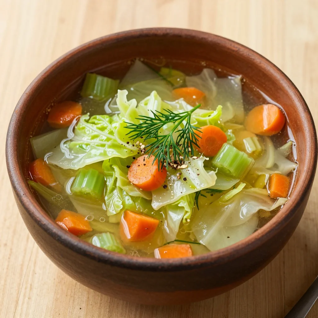 New Year's Day Cabbage Soup for Clean Eating