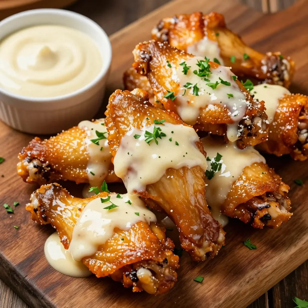 Creamy Garlic Parmesan Wings for Game Day
