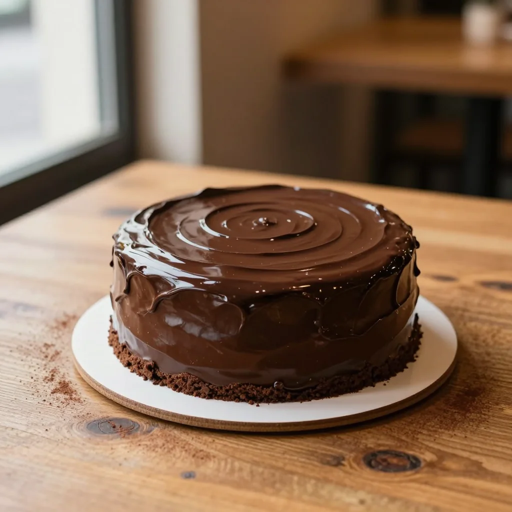 Chocolate Cake with Ganache Frosting