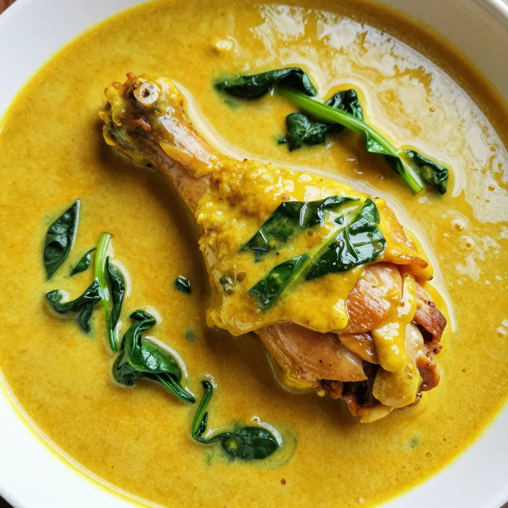 Cozy Slow Cooker Chicken And Spinach Curry