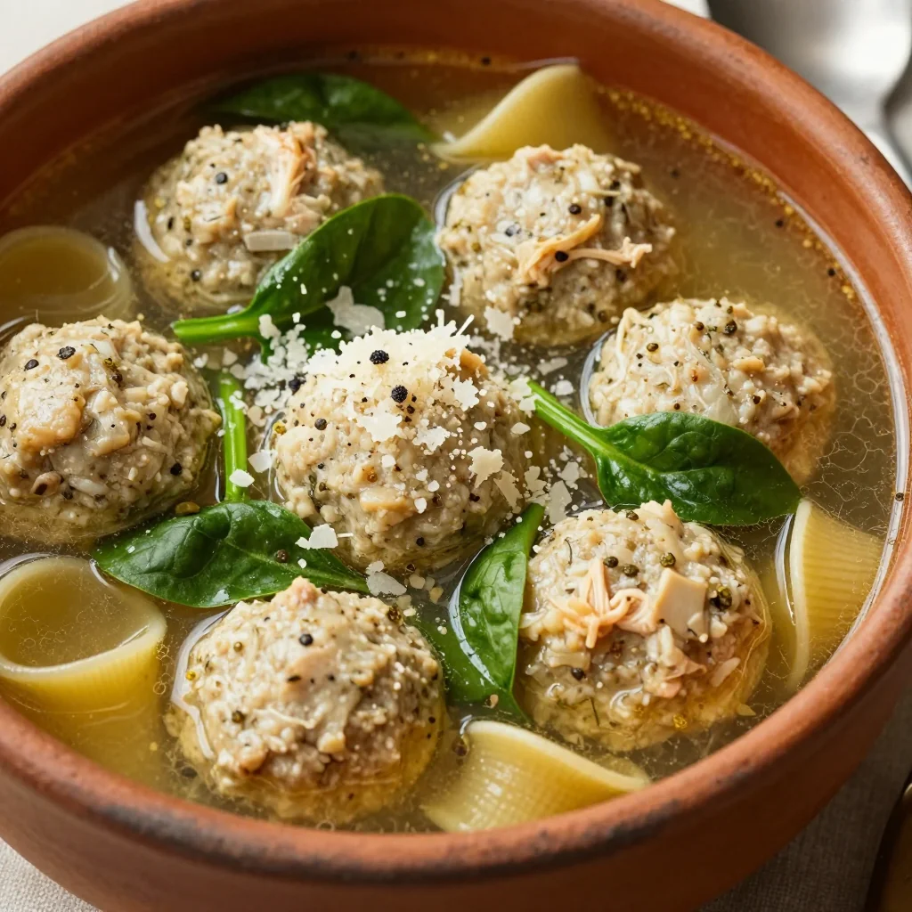 Budget Friendly Italian Wedding Soup with Mini Meatballs