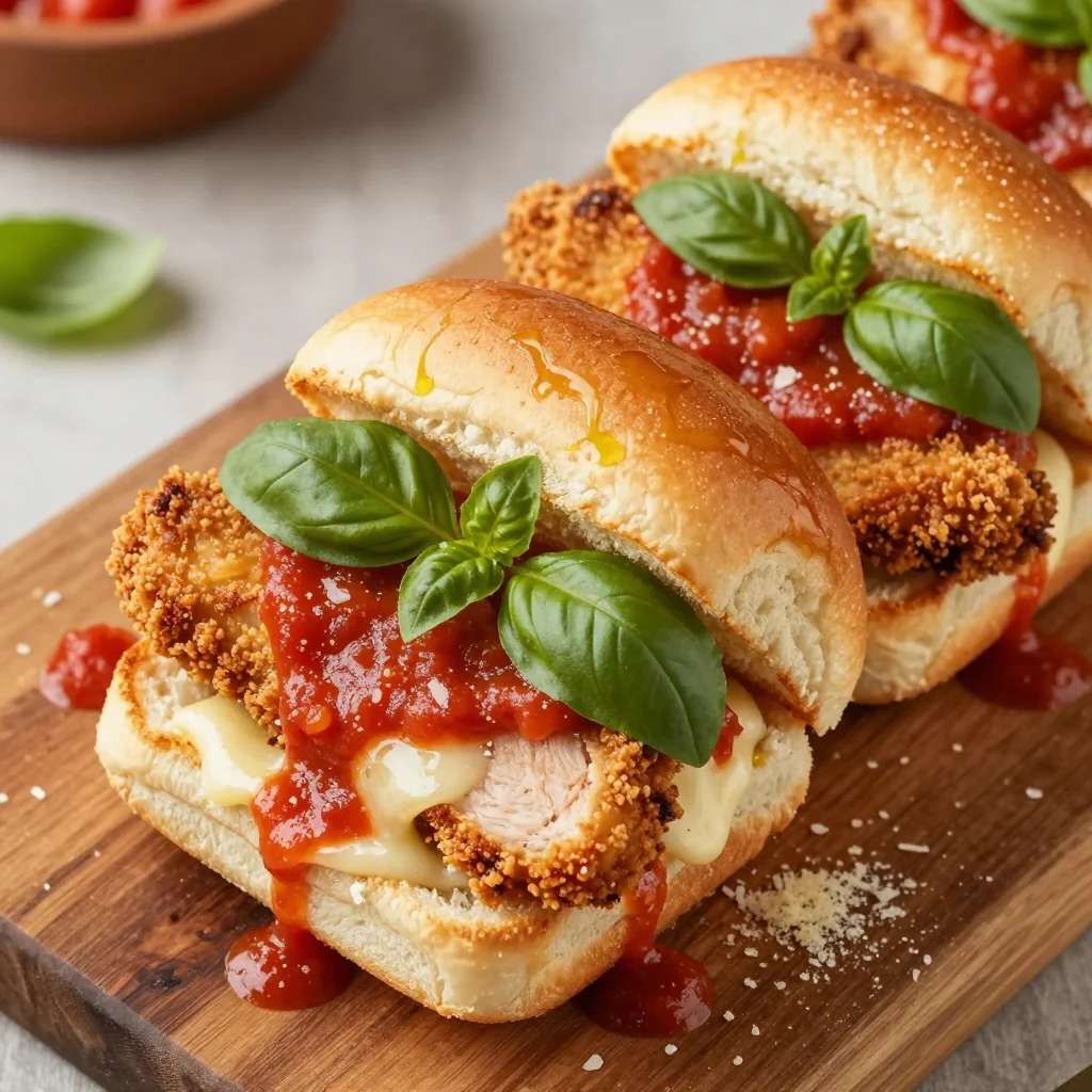 Easy Weeknight Chicken Parmesan Sliders On Hawaiian Rolls Dinner