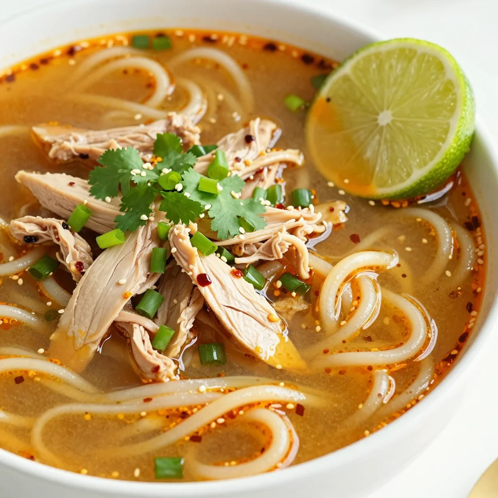 Spicy Chicken and Noodle Soup for Cozy Nights