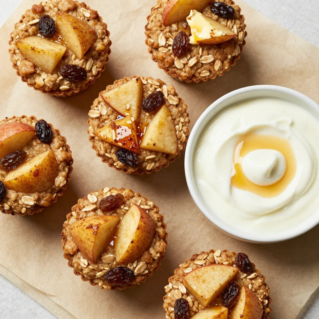Make-Ahead Breakfast Oatmeal Cups with Apples