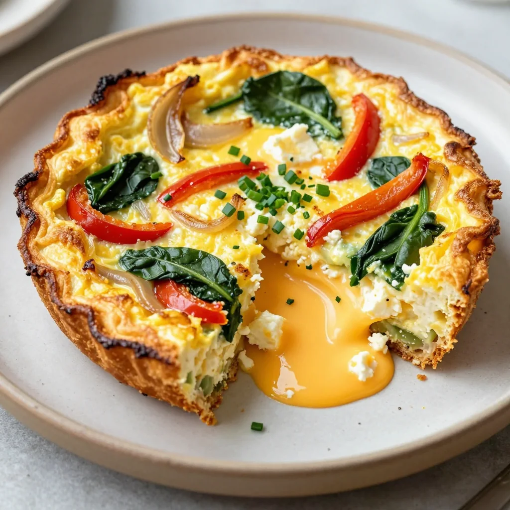Freezer Friendly Breakfast Frittata with Cheese for Brunch