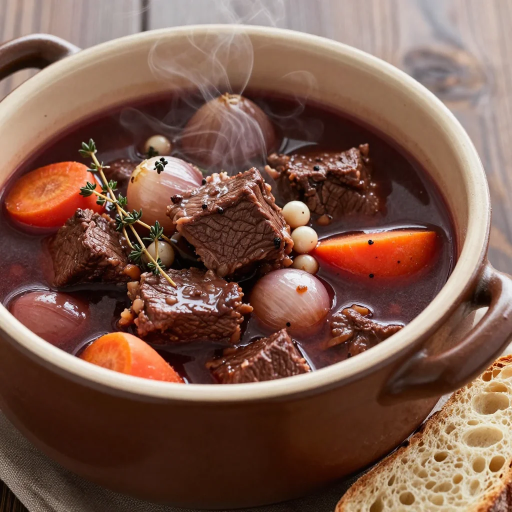 Cozy New Year's Day Beef Stew With Red Wine