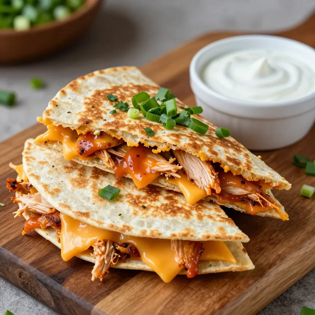 Buffalo Chicken Quesadillas for a 15-Minute Game Day Lunch