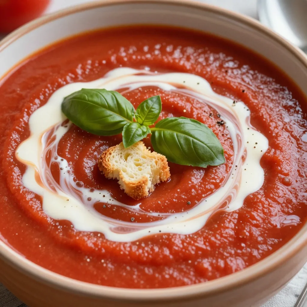 Pantry Clean-Out Creamy Tomato Soup with Heavy Cream