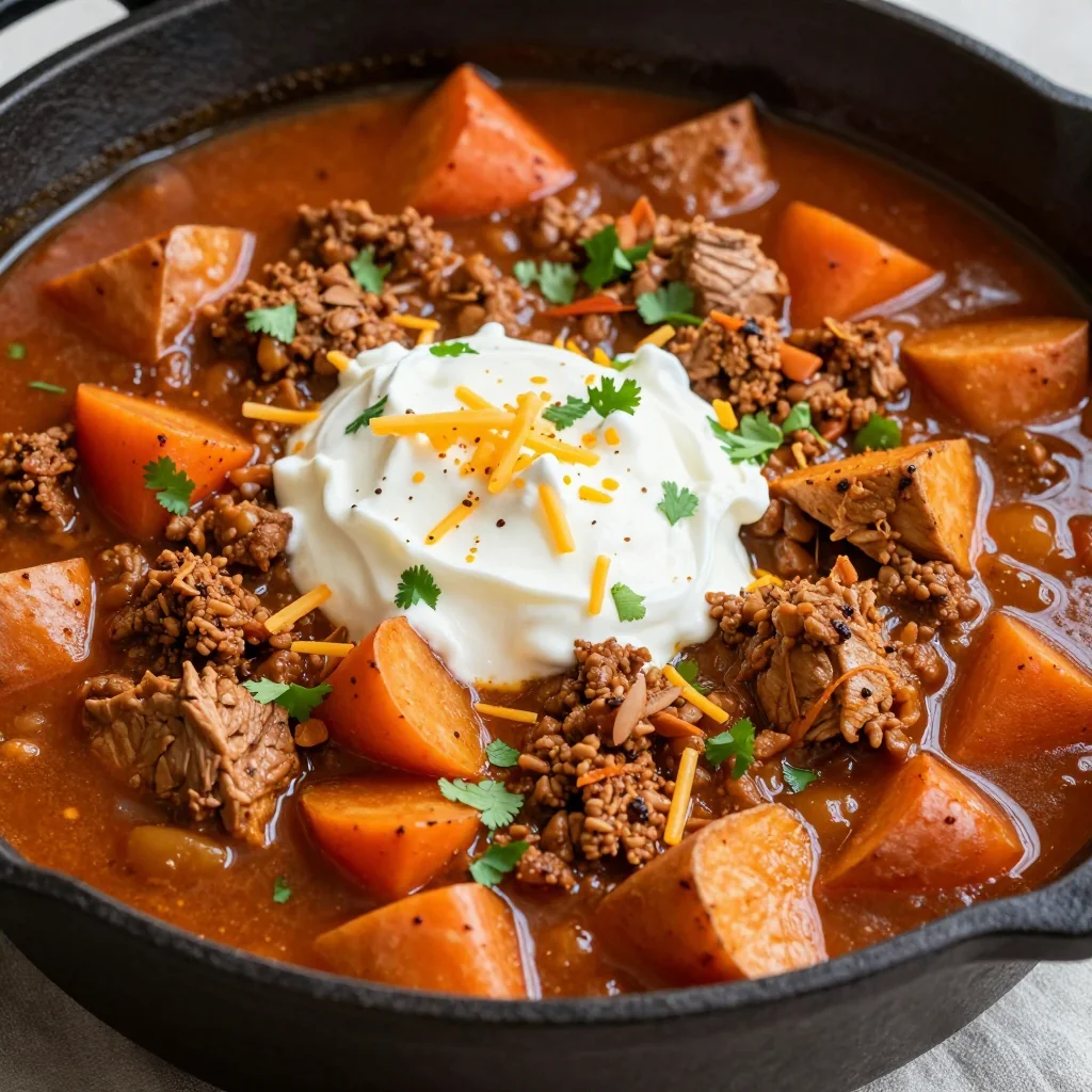 onepot root vegetable and turkey chili for cold winter nights