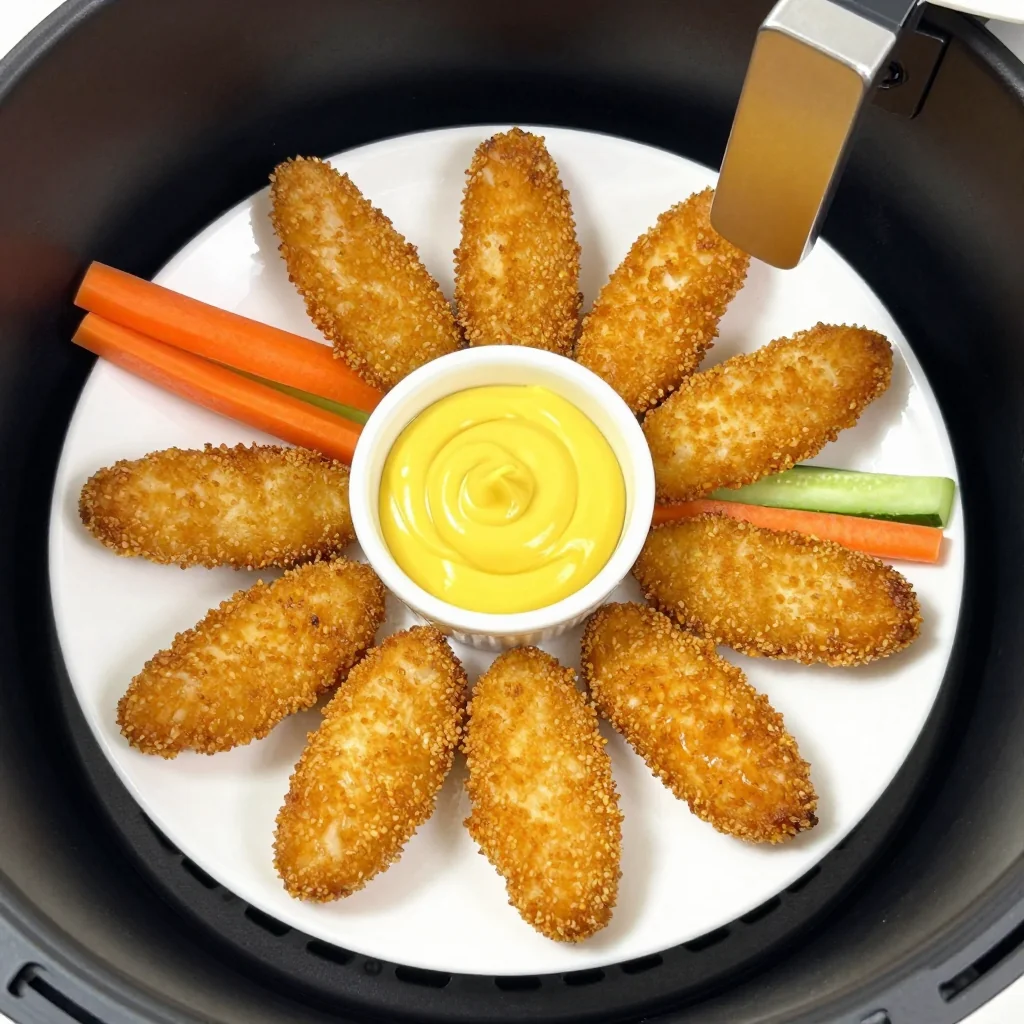 Crispy Air Fryer Chicken Tenders with Honey Mustard for Kids
