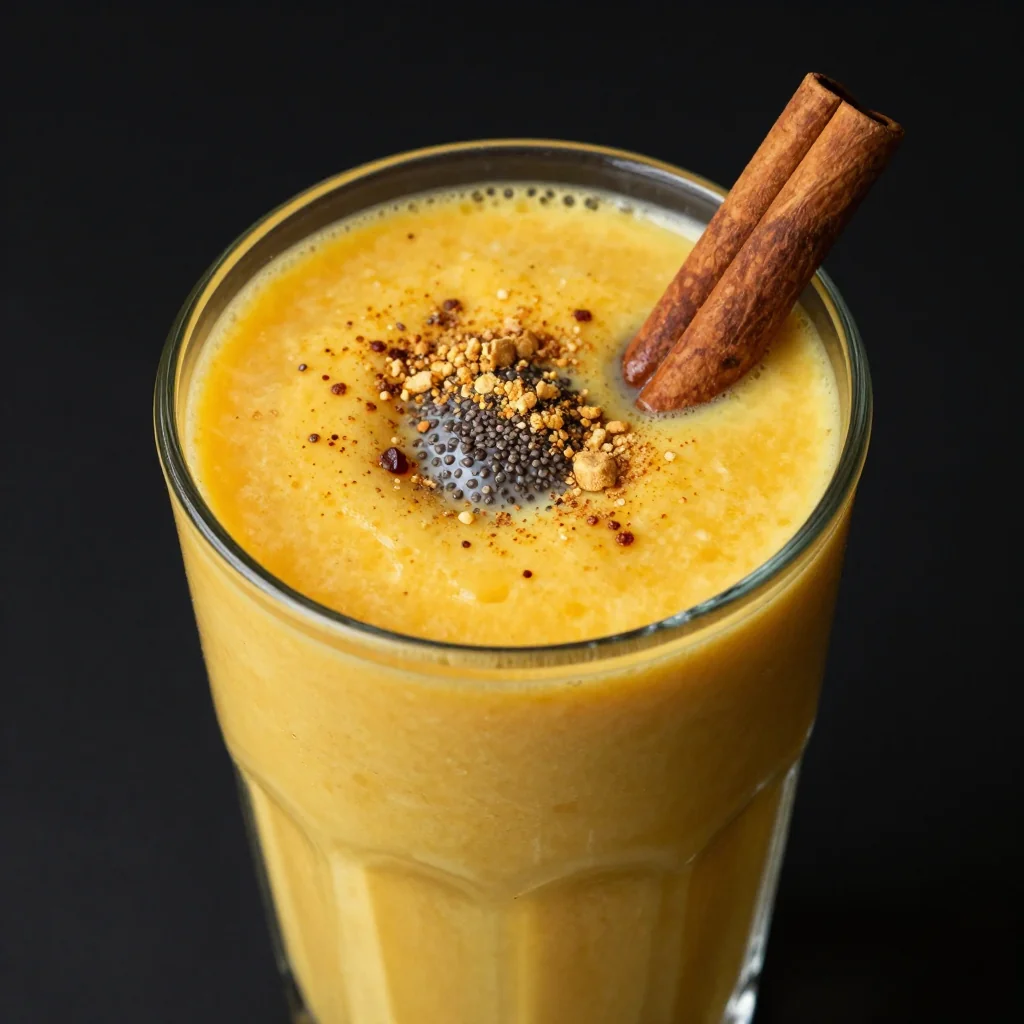 Spicy Ginger Turmeric Detox Smoothie For Inflammation