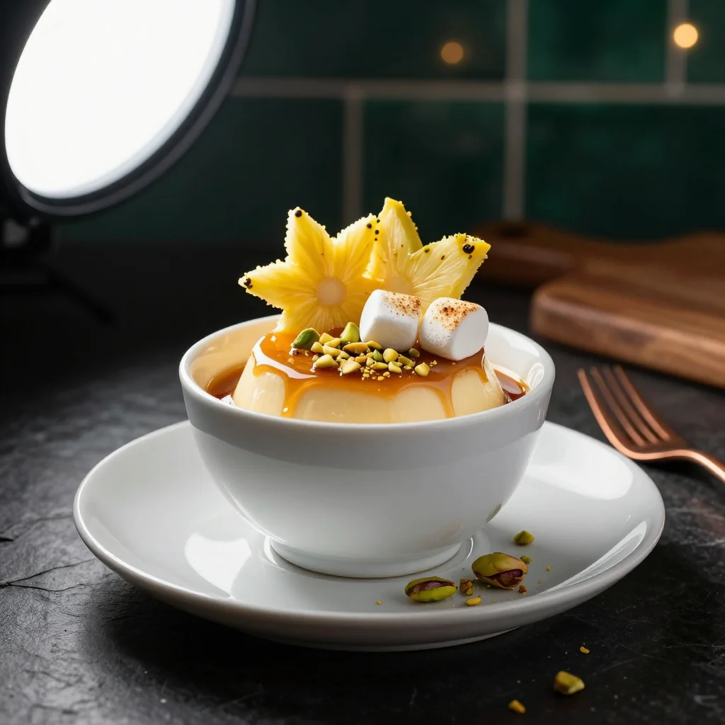 Pistachio Pudding Salad with Pineapple and Marshmallows