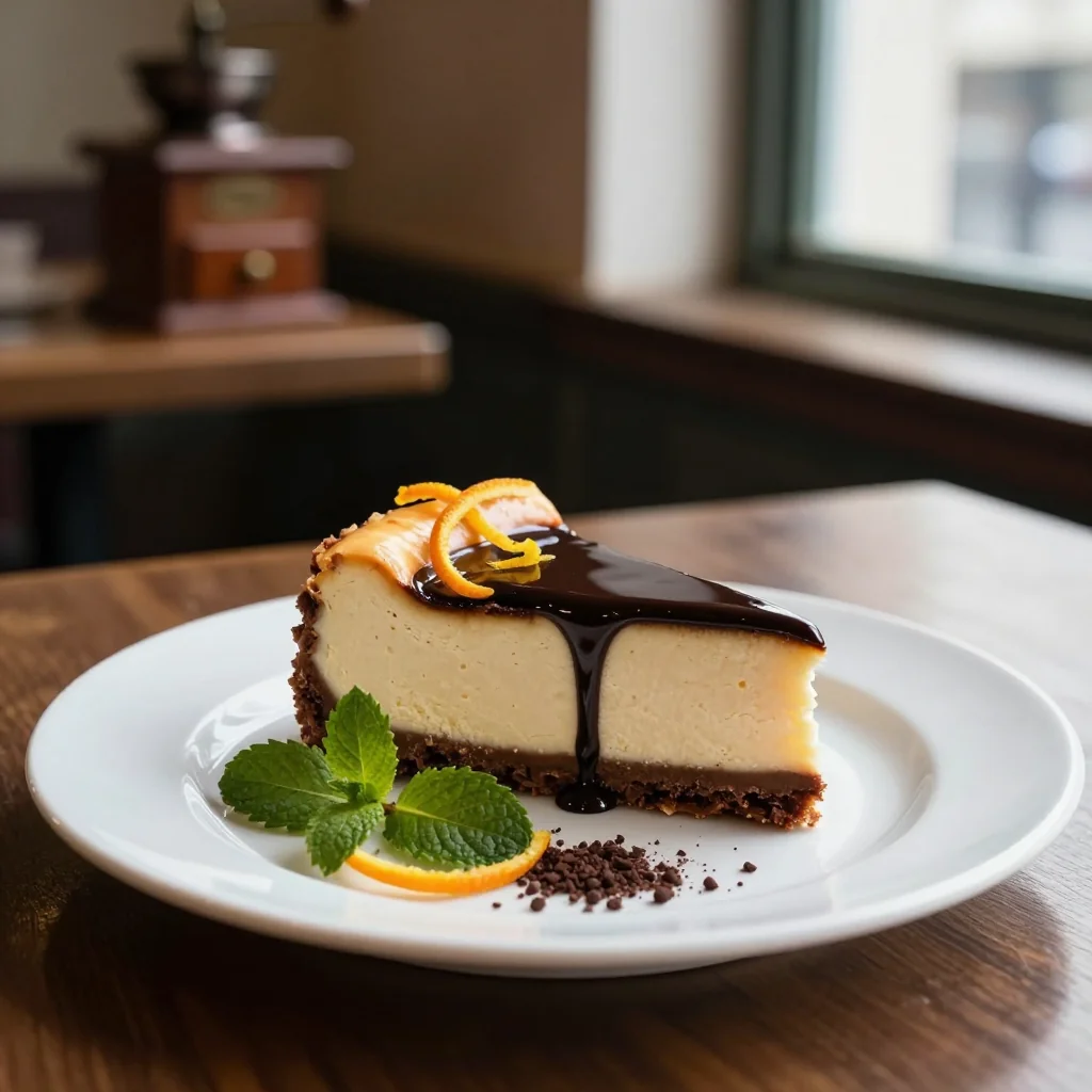 Irish Coffee Cheesecake with Chocolate Crust