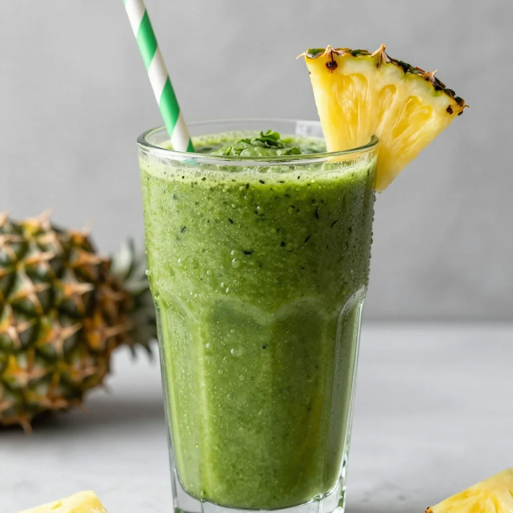 Spinach Pineapple Detox Smoothie for Reset