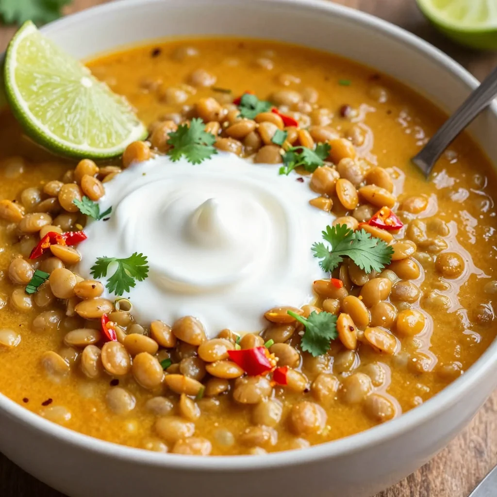 High Protein Spicy Lentil and Coconut Stew