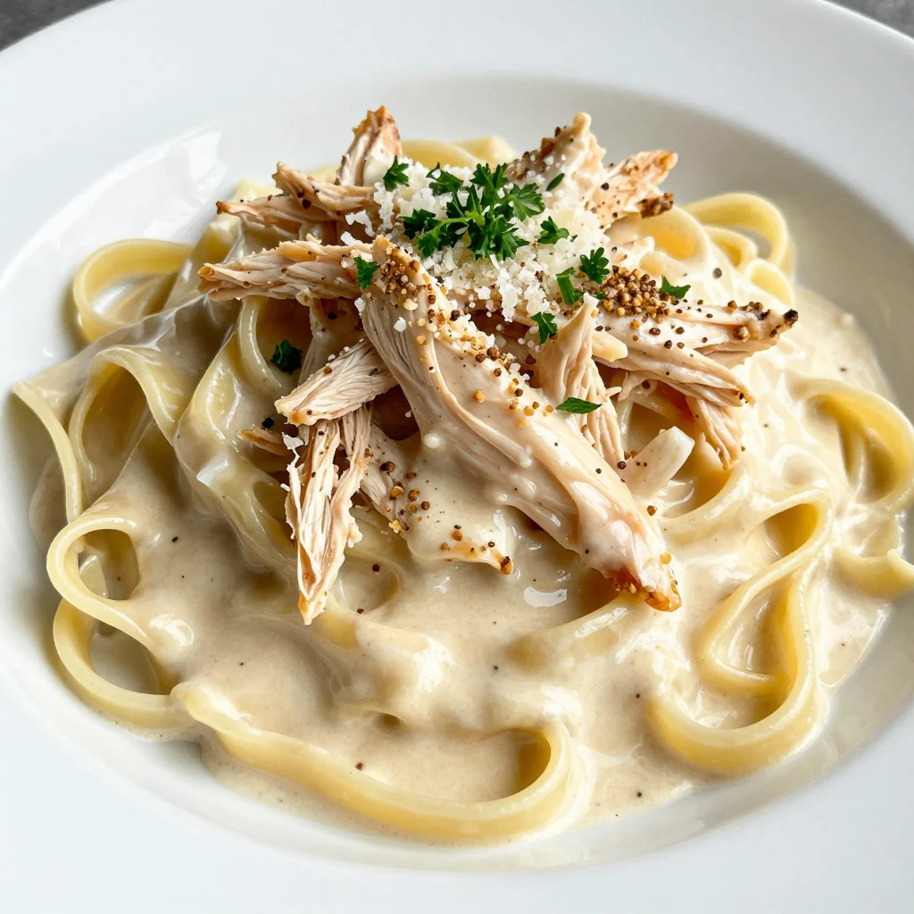 Slow Cooker Chicken Alfredo for a Rich and Creamy Dinner