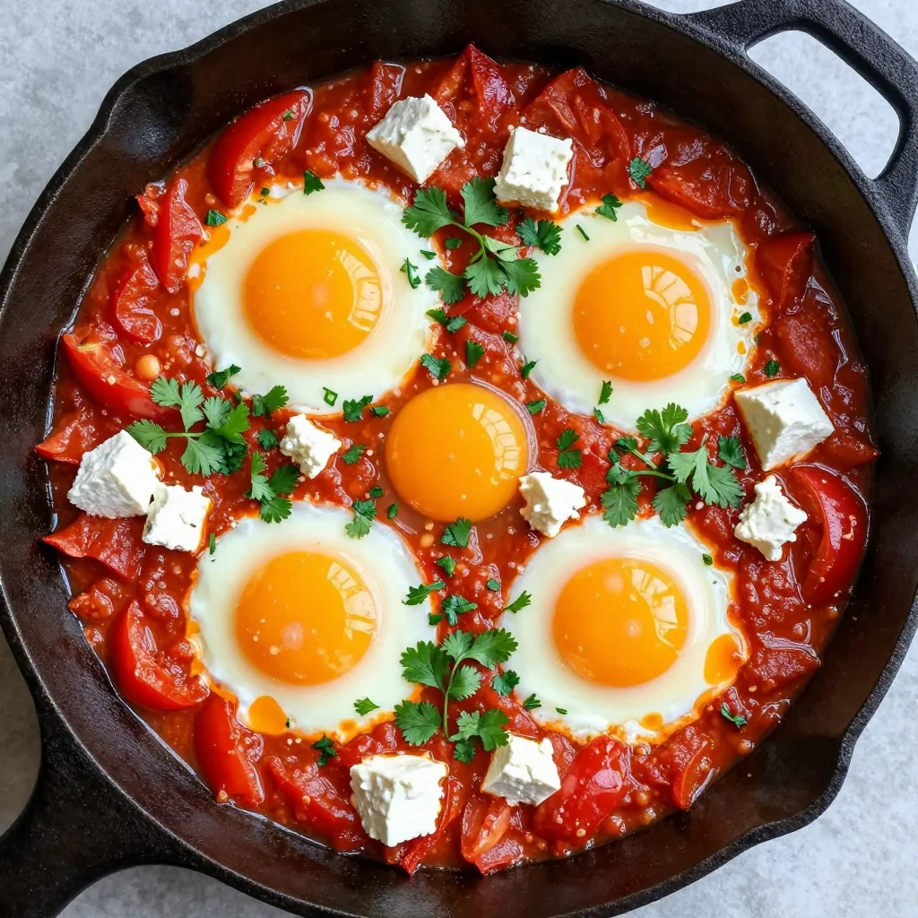 Easy Shakshuka with Feta and Fresh Herbs