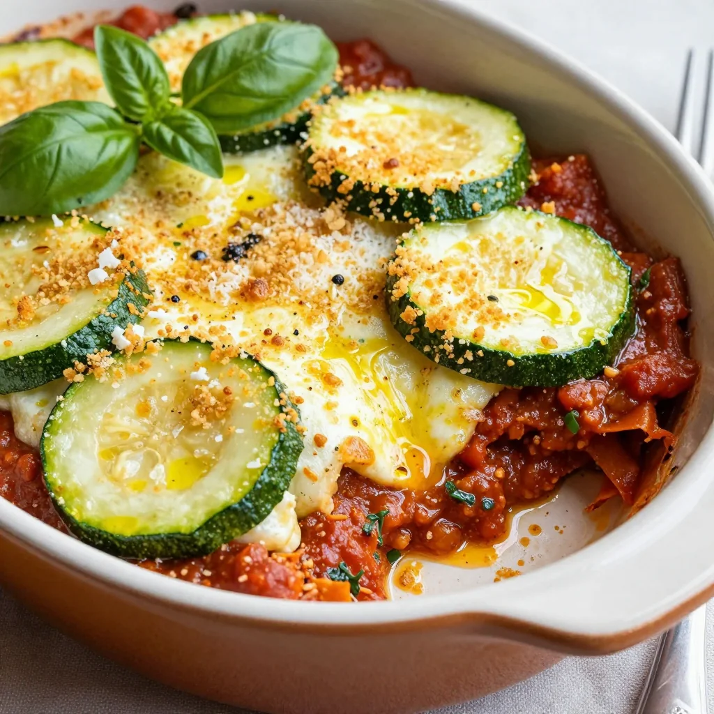 Cheesy Baked Zucchini Parmesan Casserole