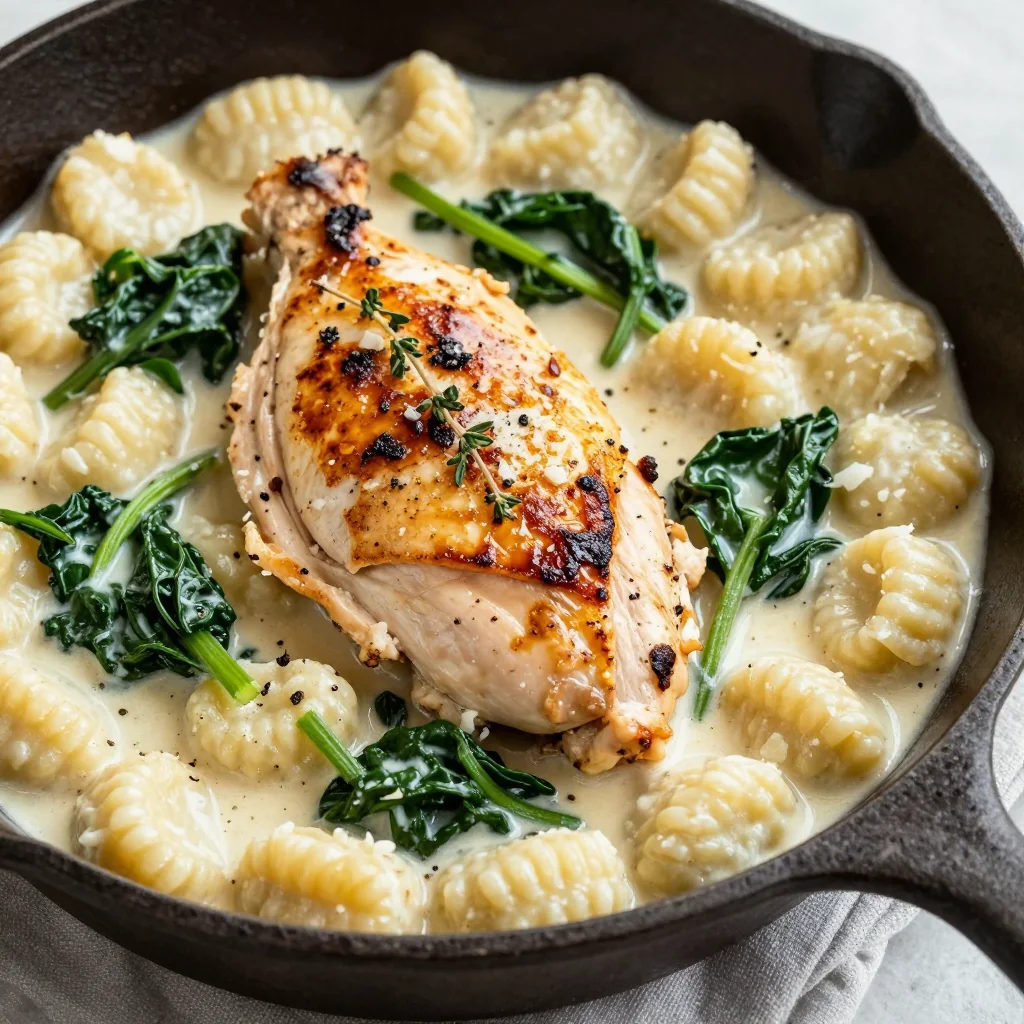 Creamy Chicken and Gnocchi Skillet for a Cozy Dinner