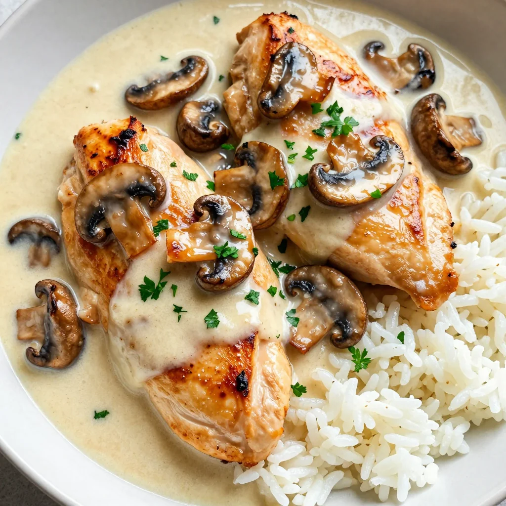 Creamy Garlic Mushroom Chicken for Weeknight Dinners