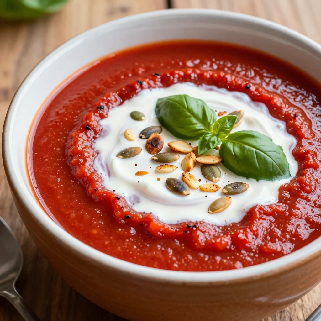 Keto Creamy Roasted Red Pepper Soup for a Vibrant January Bowl