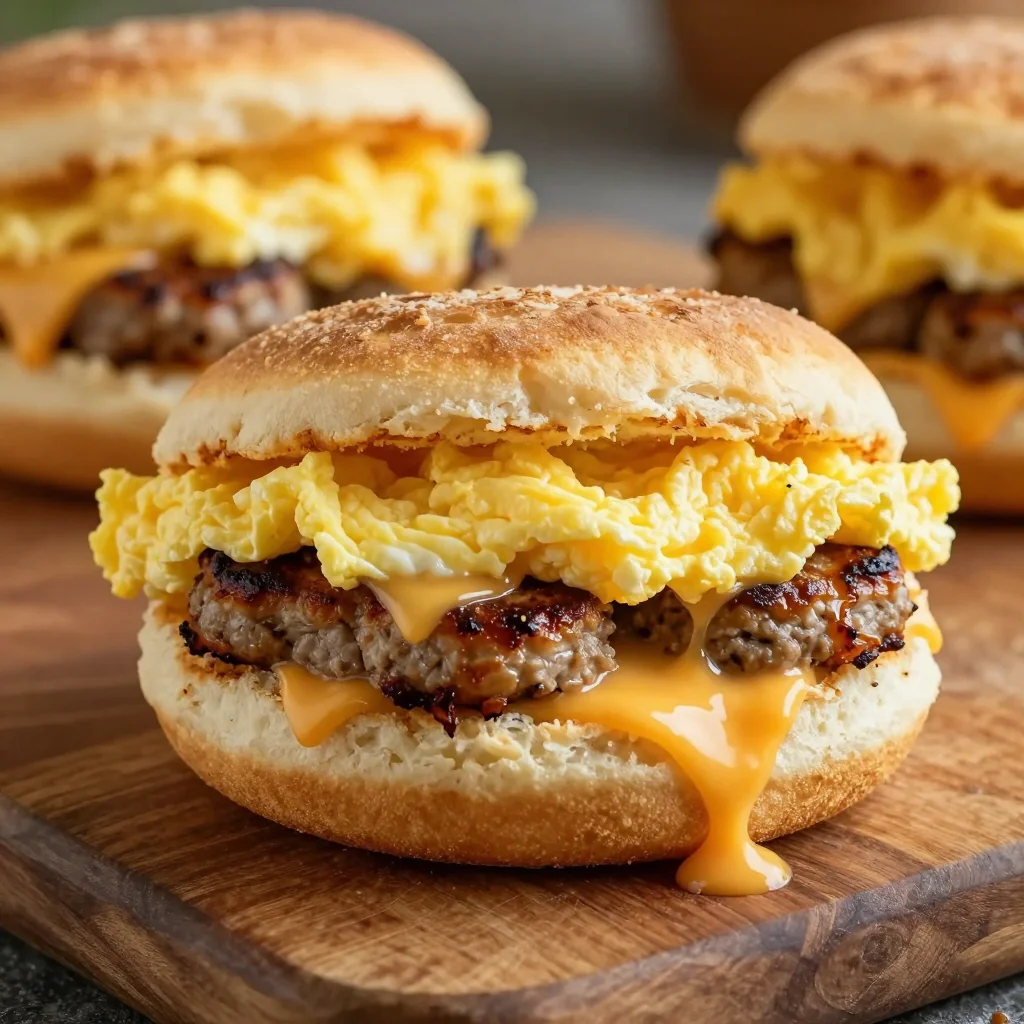 Freezer Breakfast Sandwiches for a Game Day