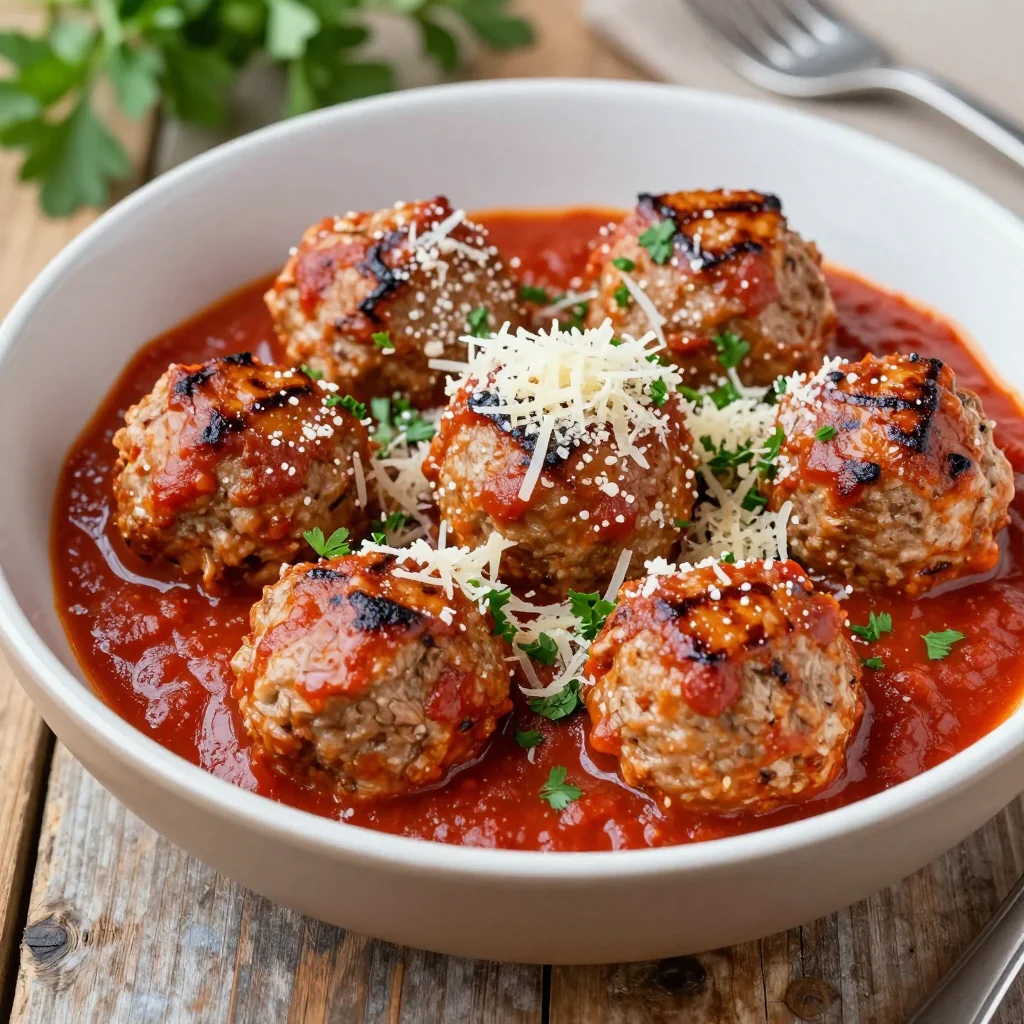 Quick Weeknight Freezer Turkey Meatballs in Marinara