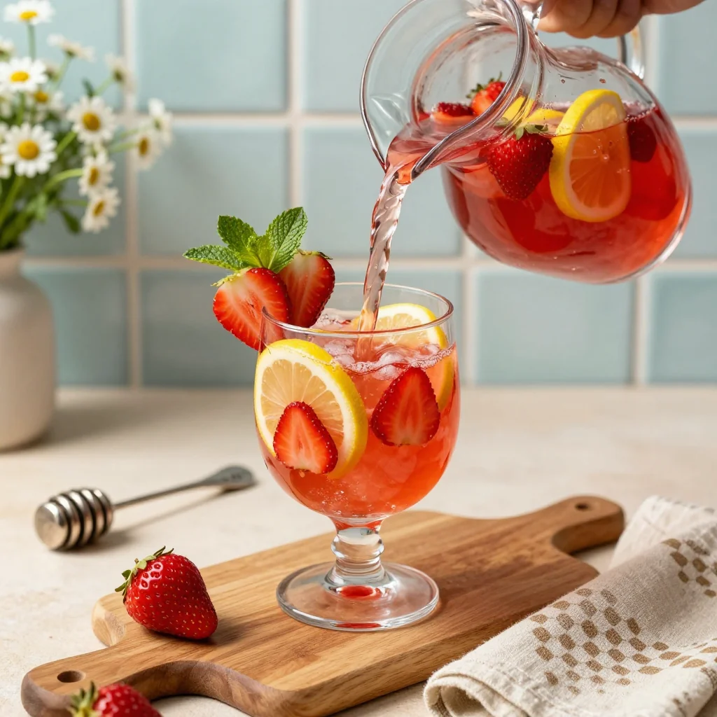 Strawberry Lemonade Homemade Fresh