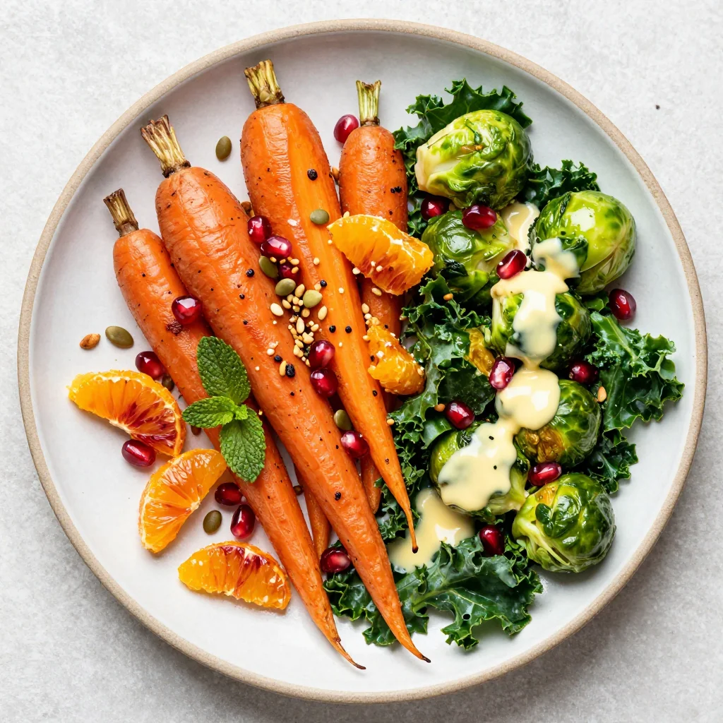 warm spiced citrus and winter vegetable salad for detox and light meals