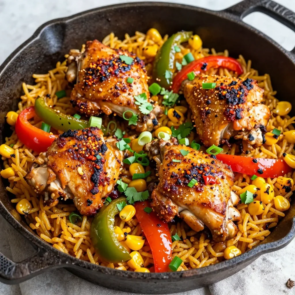 Spicy Chicken and Rice Skillet for Weeknight Dinners