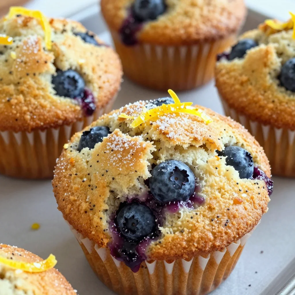 Blueberry Lemon Poppy Seed Muffins for a Zesty Kick