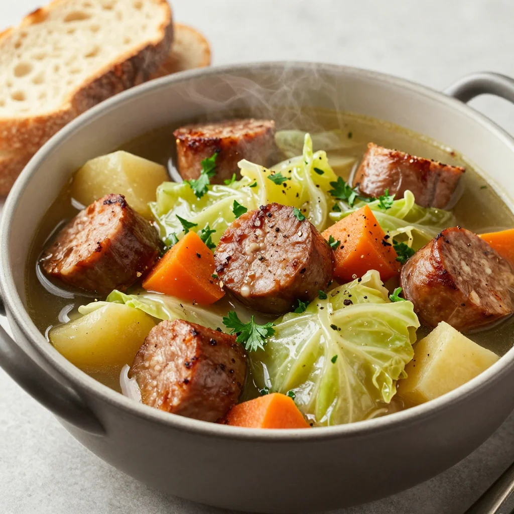 Cozy New Year's Day Cabbage and Sausage Stew