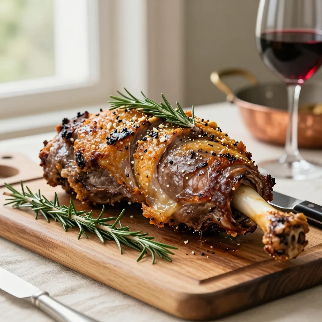 Roasted Leg of Lamb with Rosemary and Garlic