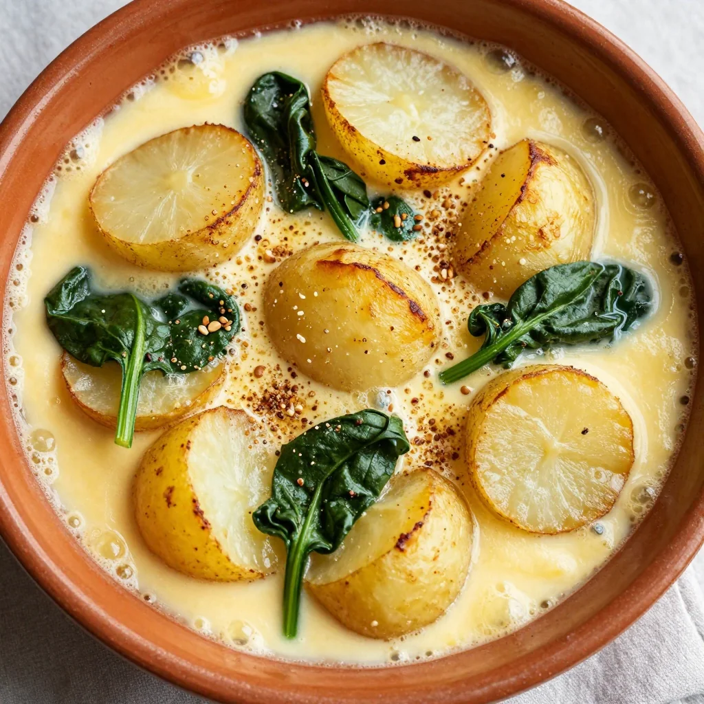 creamy spinach and potato casserole perfect for chill january nights