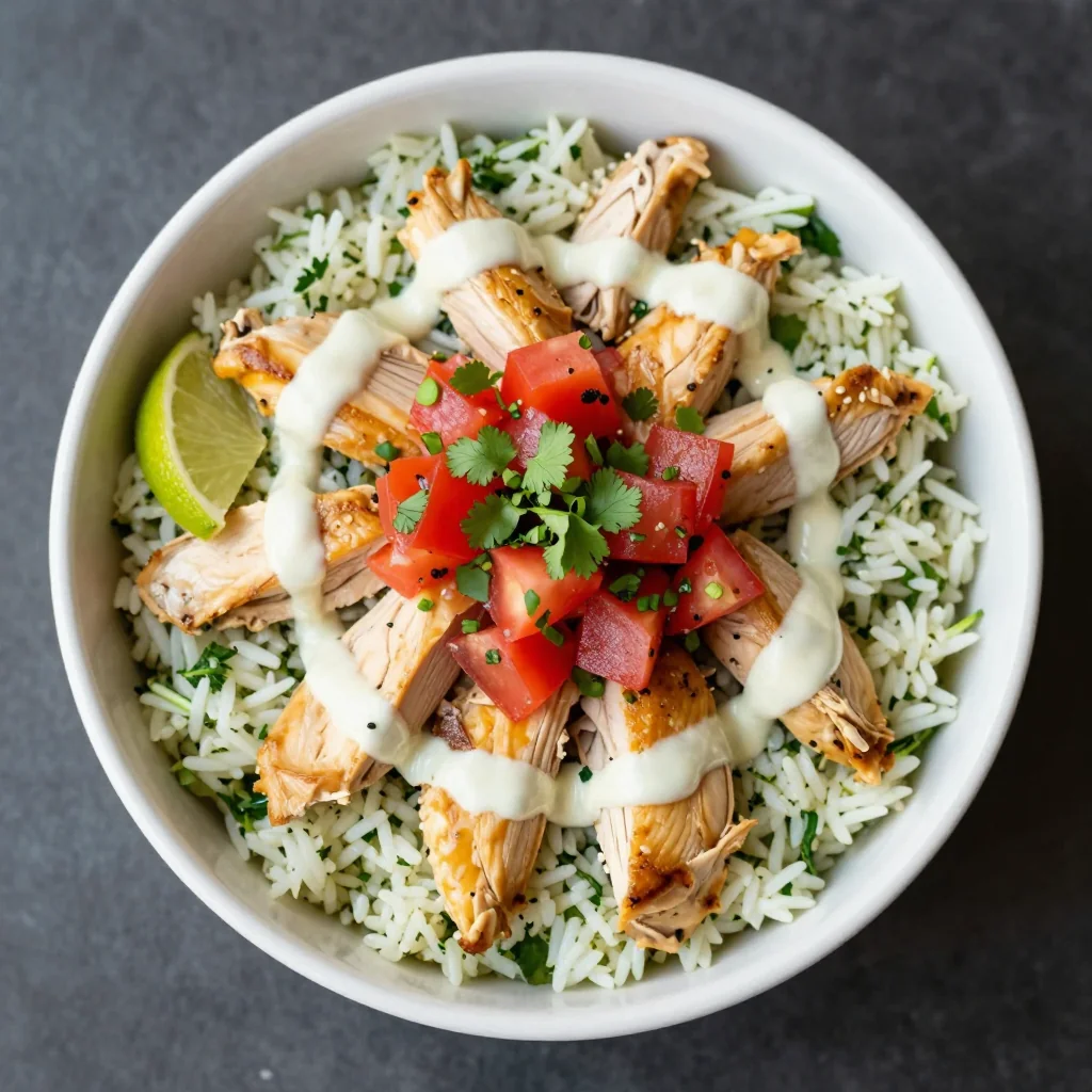Meal Prep Chicken and Rice Burrito Bowls with Pico