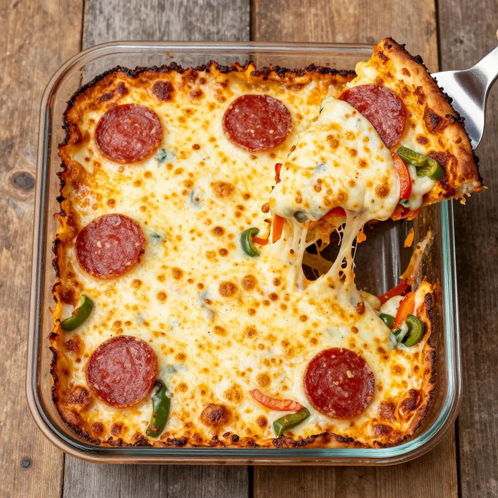 Freezer Friendly Keto Pizza Casserole for Game Day Wins