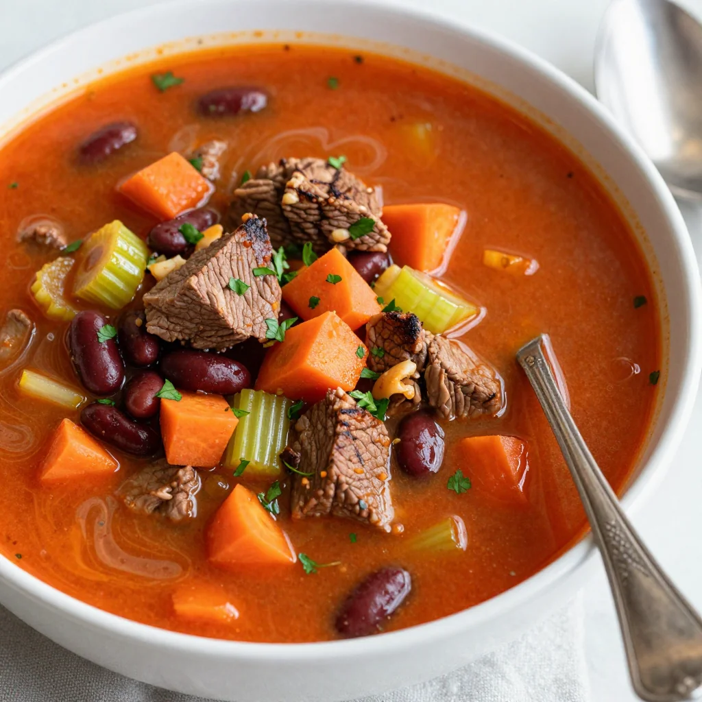 Pantry Clean Out Vegetable Beef Soup in 25 Minutes Flat