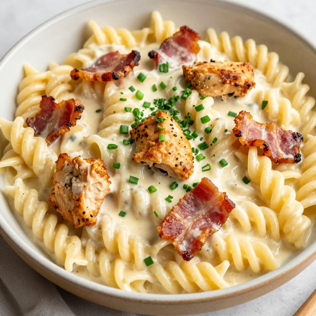 Family Style Chicken Bacon Ranch Pasta for Kids Dinner