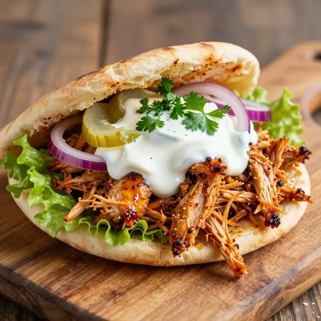 NFL Playoff Slow Cooker Chicken Shawarma for the Game