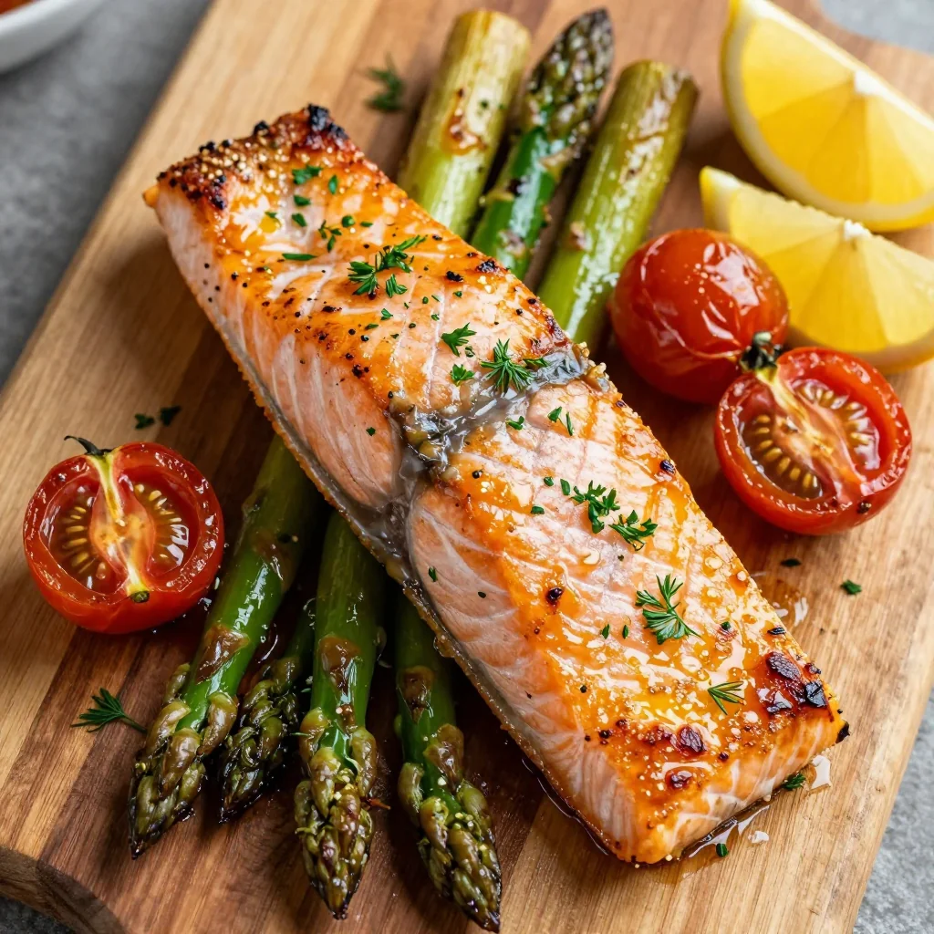 Sheet Pan Lemon Garlic Salmon and Veggies for a Healthy Dinner