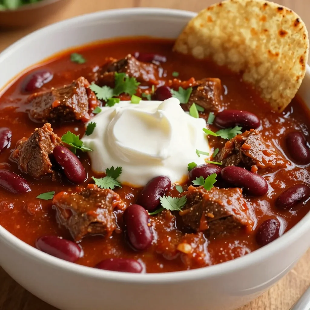 NFL Playoffs Freezer Spicy Beef Chili for Game Day Feasts Hot