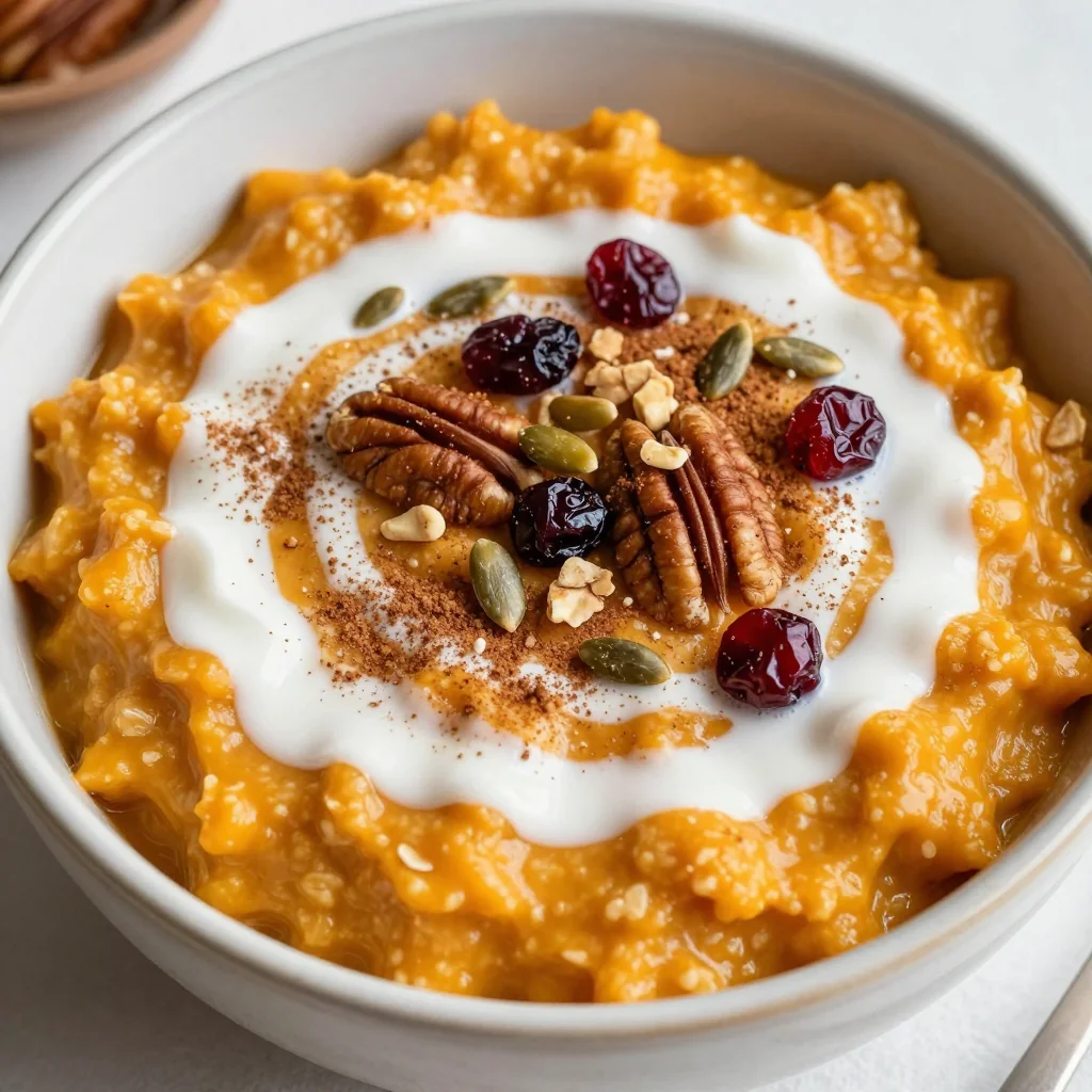 New Year Reset Vegan Pumpkin Spice Oatmeal