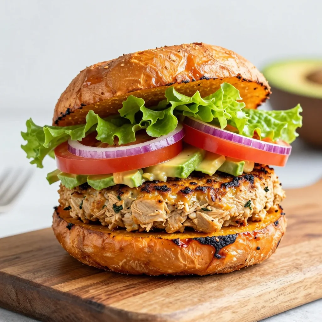 Clean Eating Turkey Burger With A Sweet Potato Bun
