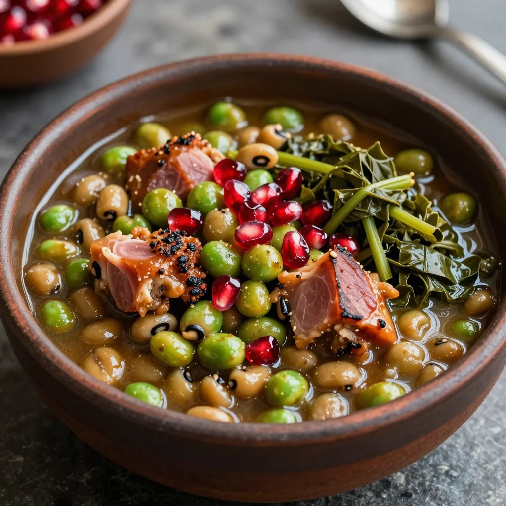 Slow Cooker Black-Eyed Peas for Good Luck Tonight